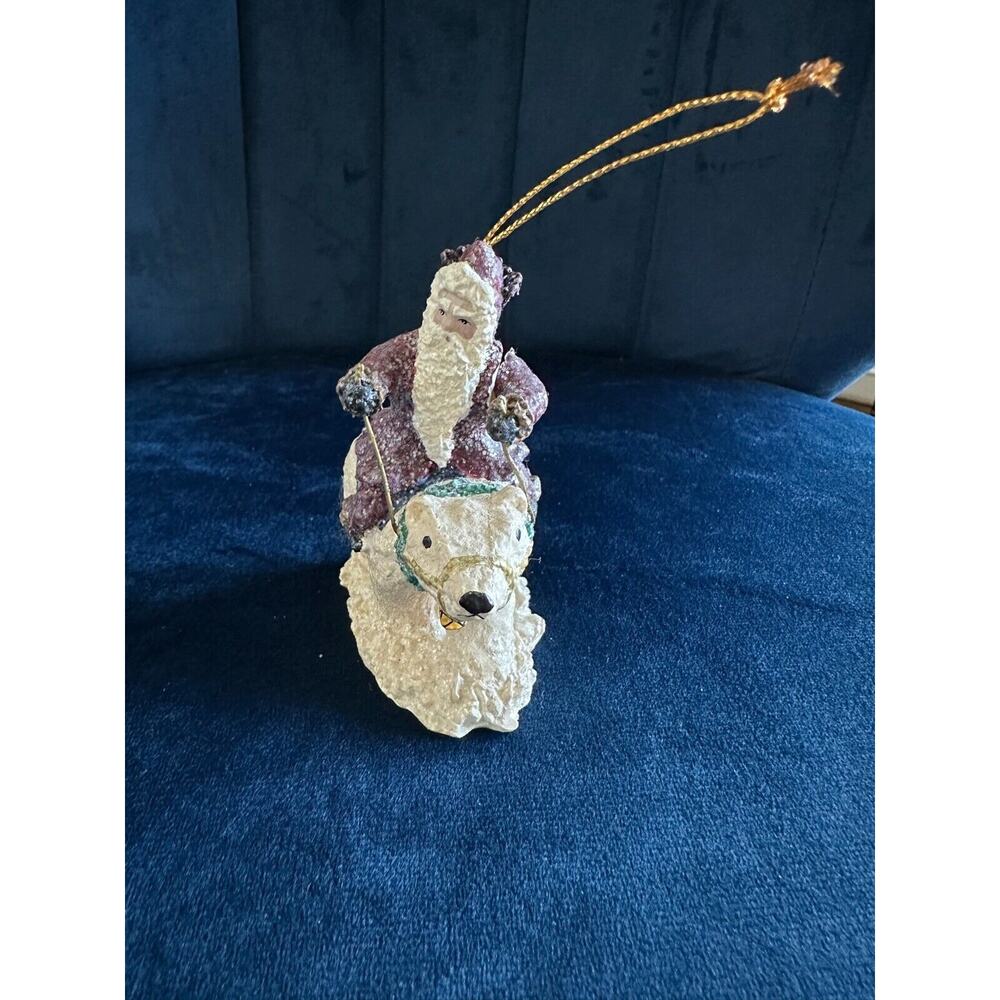 Belsnickle Limited Edition 2000 Santa‎ Riding Polar Bear Christmas Ornament Coin